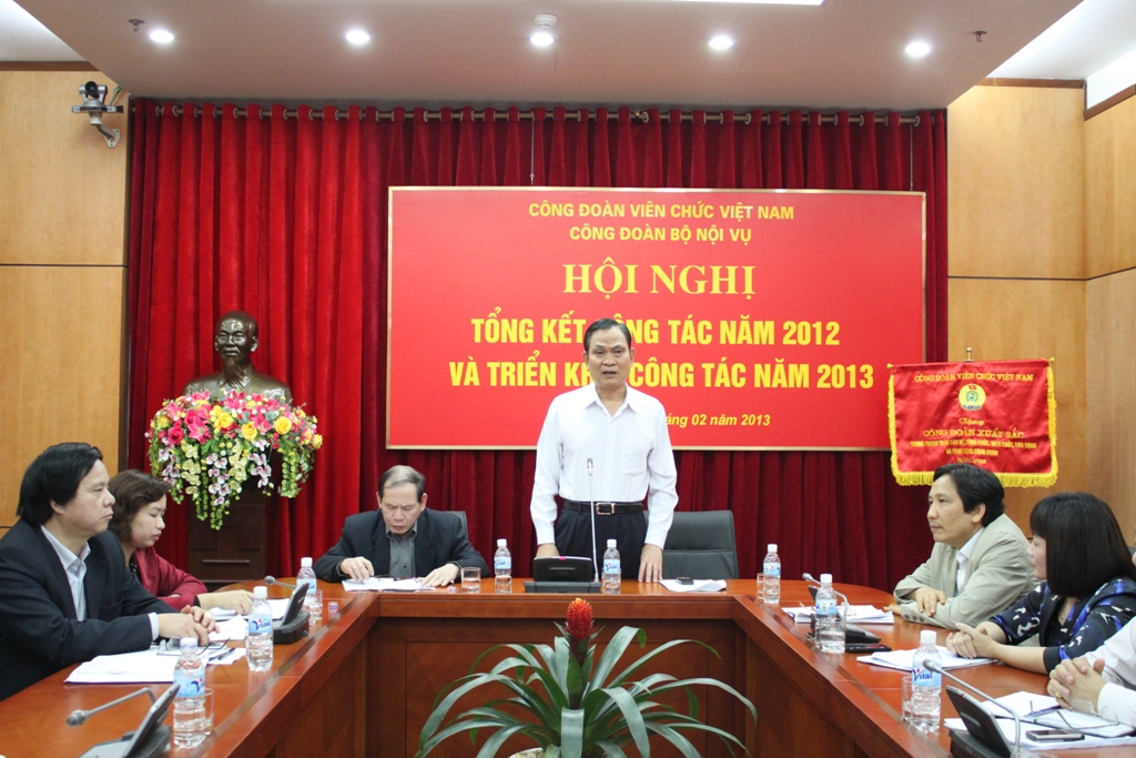 Công đoàn Bộ Nội vụ: Hội nghị Tổng kết công tác năm 2012 và triển khai công tác năm 2013